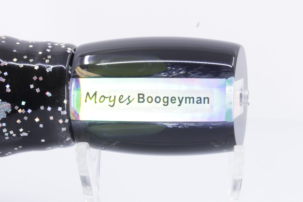 Moyes Lures Green-Blue Oil Slick Black Back Boogeyman 12" 7oz Skirted Black