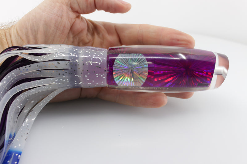 Bonze Lures Purple Starburst Silver Starburst Eyes Sea Creature 12" 7.5oz
