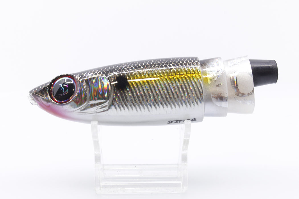 Bonze Lures Silver Rainbow Black Back Weapon X 12" 8.3oz Head Only