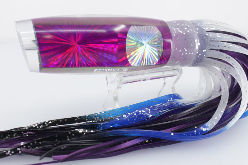 Bonze Lures Purple Starburst Silver Starburst Eyes Sea Creature 12" 7.5oz
