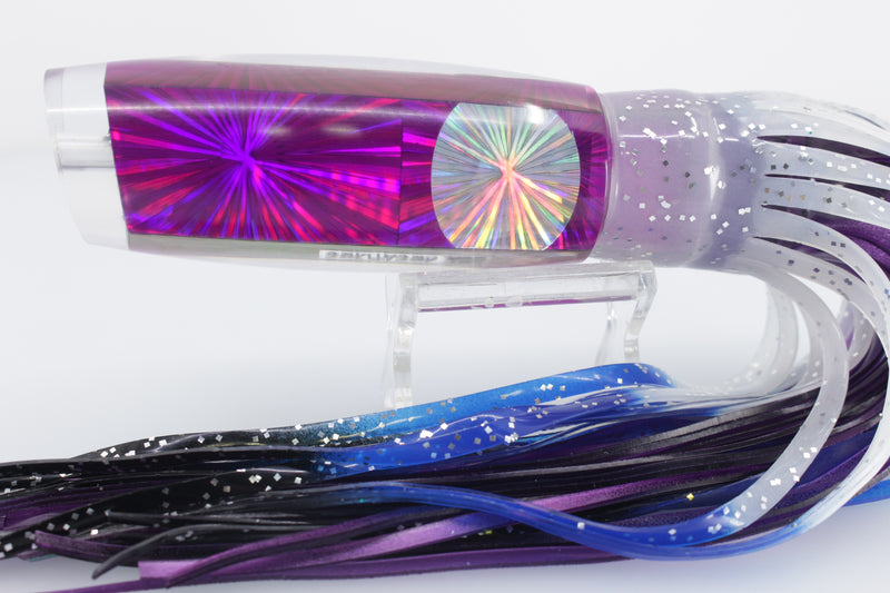 Bonze Lures Purple Starburst Silver Starburst Eyes Sea Creature 12" 7.5oz