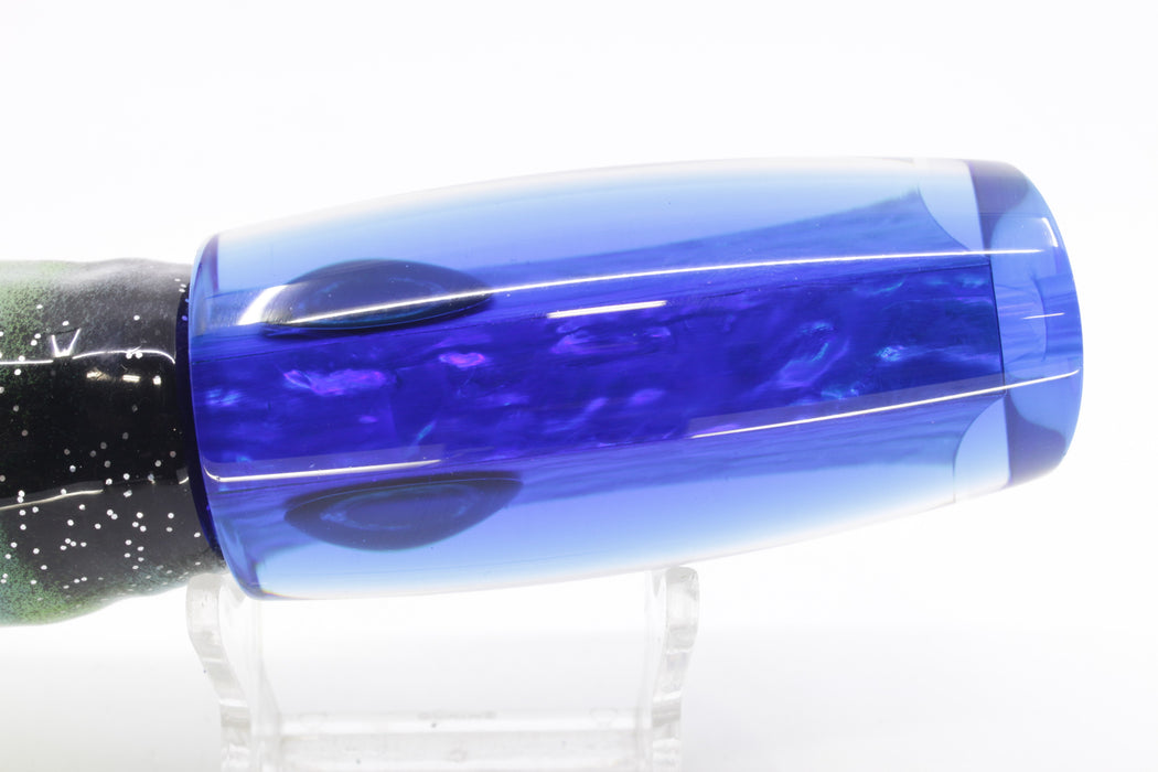 Moyes Lures Rainbow MOP Blue Back Medium Plunger 12" 7.5oz Skirted Fruit Salad GZE