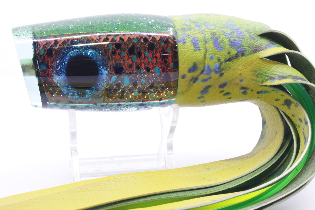 Tsutomu Lures Mahi Mahi Blunt Cut Face 12" 7oz ALV Yellow Mahi *KNICK*