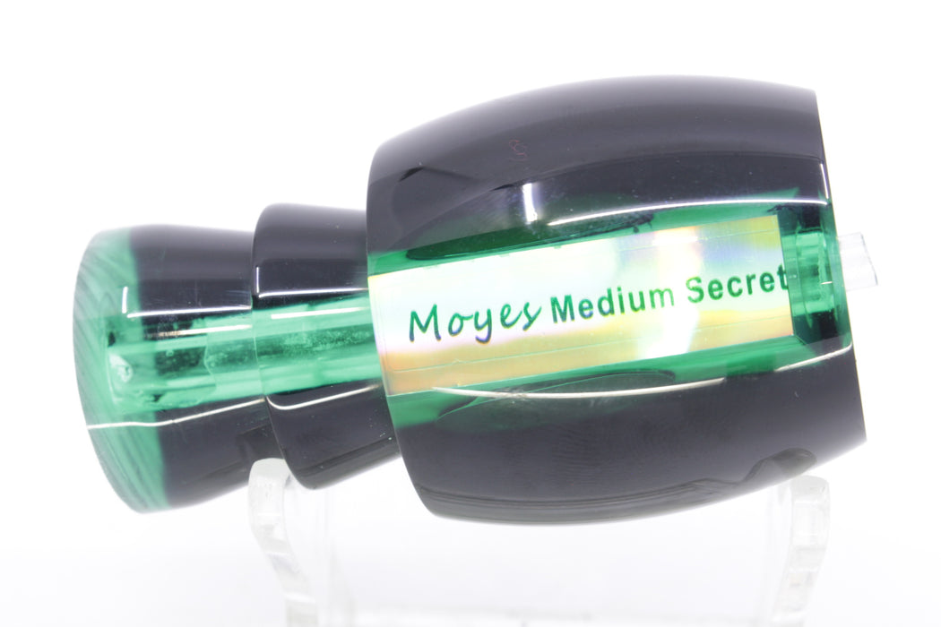 Moyes Lures Green MOP Black Back Taxi Eyes Medium Secret 10" 2oz