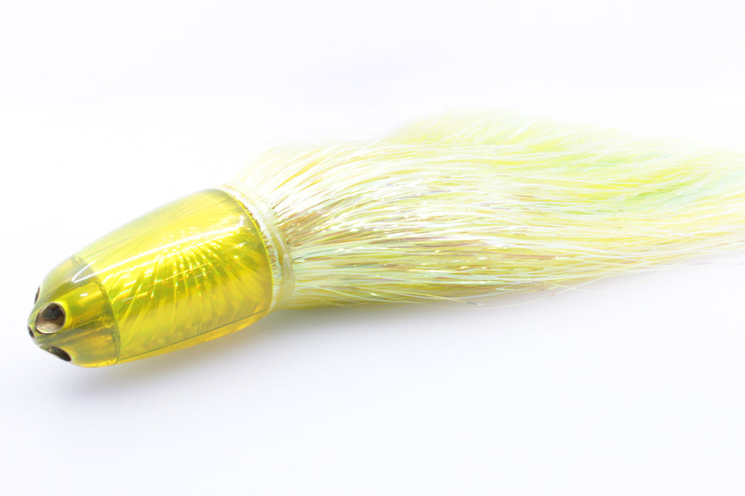 Koya Lures Yellow Rainbow Starburst 1/4" Jet Clean Sweep Bullet 10" 7oz Flashabou Yellow