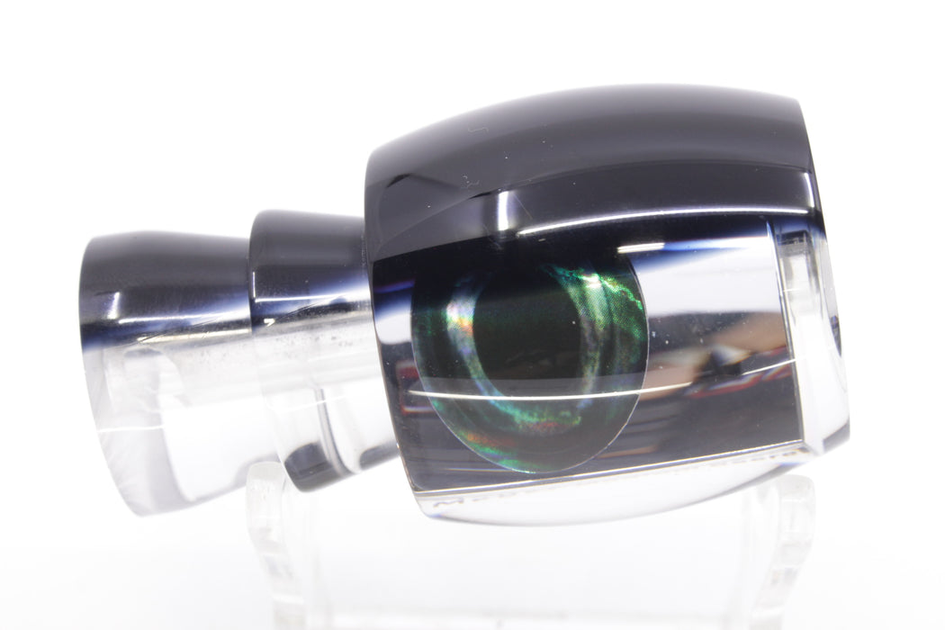 Moyes Lures Clear Mirrored Black Back Taxi Eyes Medium Secret 10" 2oz