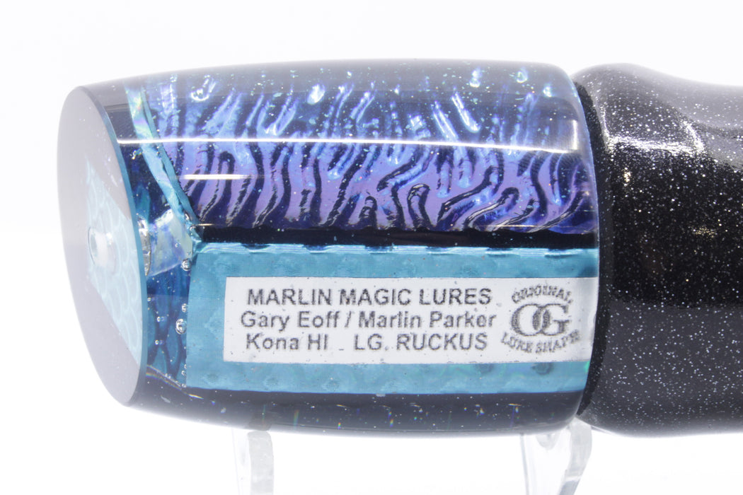 Marlin Magic Blue-Green Lava Black Back Large Ruckus 14" 10oz Vinyl Black