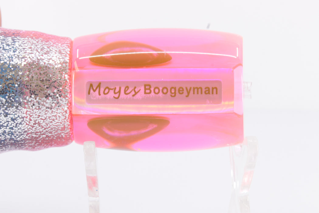 Moyes Lures Pink MOP Boogeyman 12" 7oz Skirted Pink-Silver