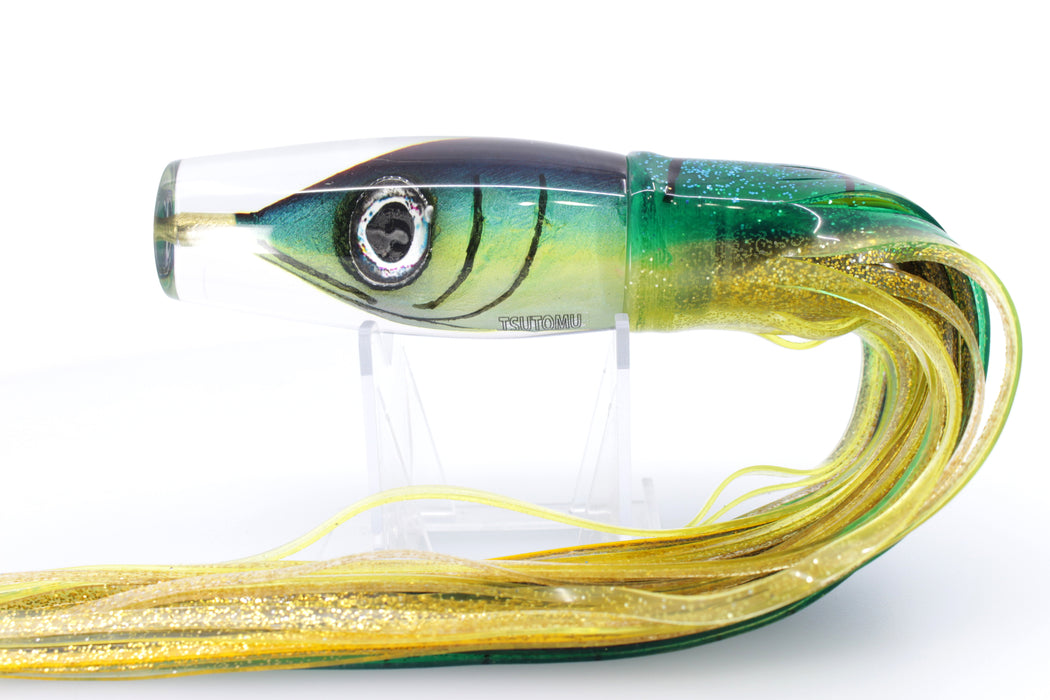 Tsutomu Lures Yellowfin Fish Head H1 Invert 9"+ 9.6oz Skirted