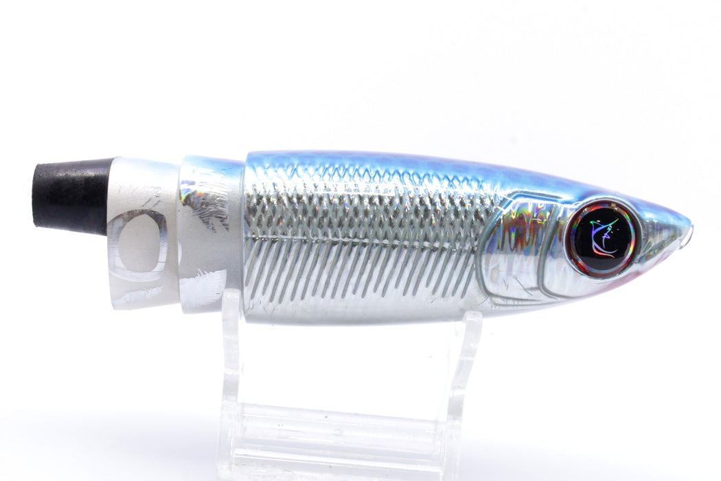 Bonze Lures Silver Rainbow Blue Dot Back Weapon X 12" 8.3oz Head Only