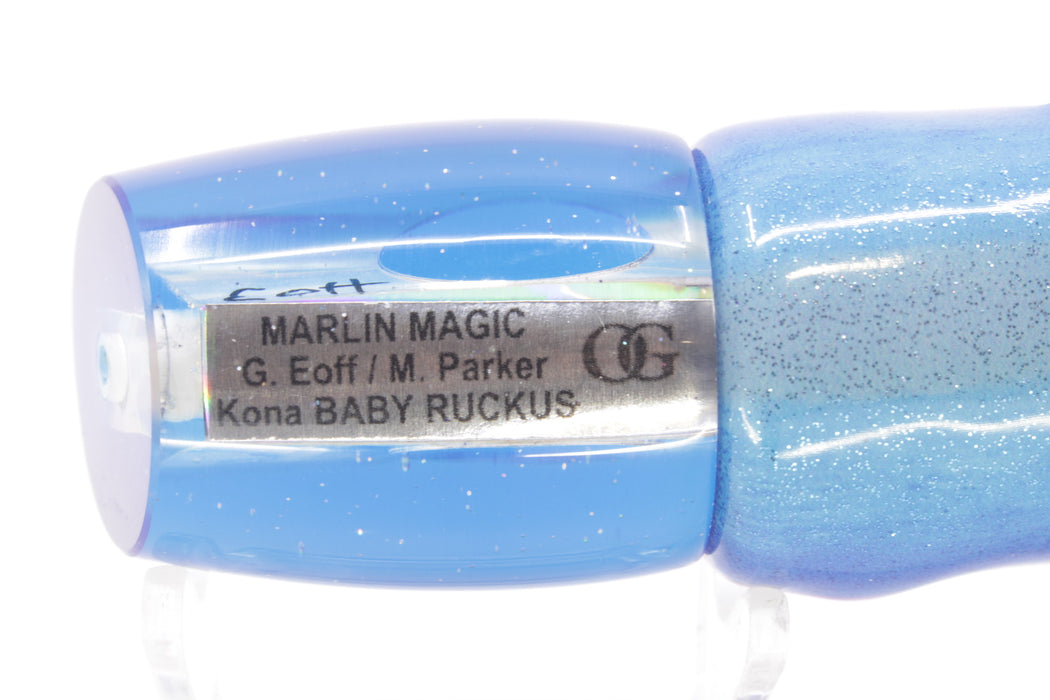 Marlin Magic White Awabi Blue Back Baby Ruckus 10" 5.5oz Fire Tailz Vinyl Blue Dream