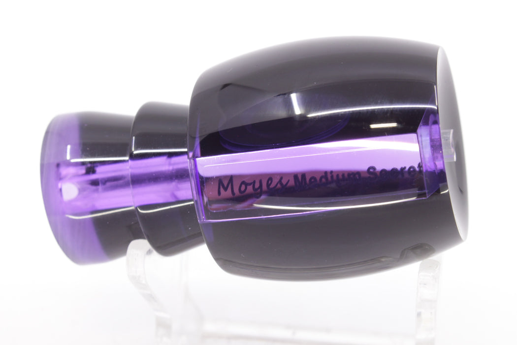 Moyes Lures Purple Mirrored Black Back Taxi Eyes Medium Secret 10" 2oz