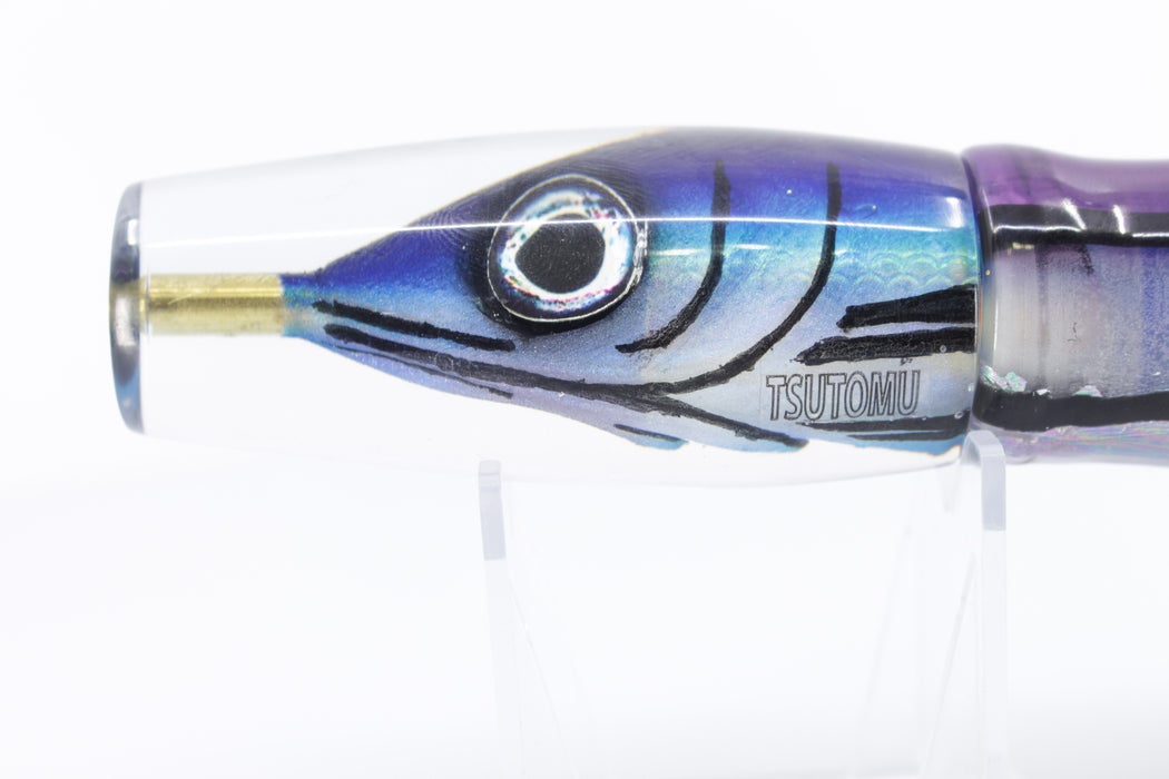 Tsutomu Lures "Aku Fo Real" Skipjack Fish Head H1 Invert 9"+ 9.6oz Skirted