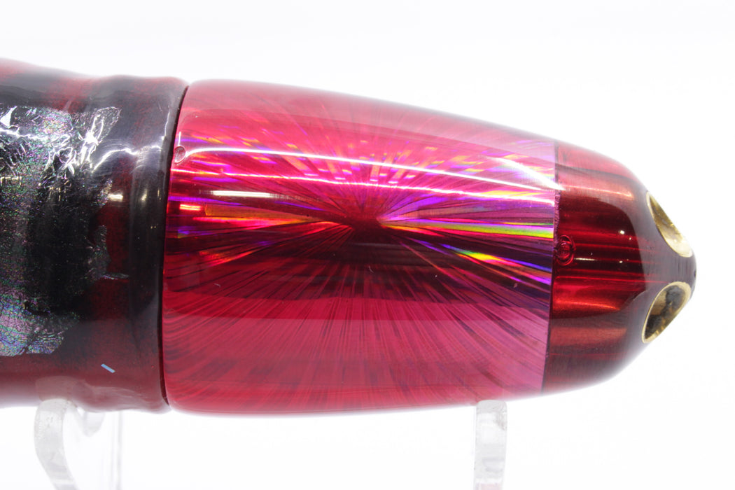 Koya Lures Red Rainbow Starburst 1/4" Jet Clean Sweep Bullet 10" 8.5oz Skirted