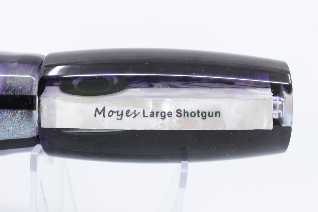 Moyes Lures Skipjack Paua-MOP Black-Purple Back Large Shotgun 12" 7.8oz Skirted