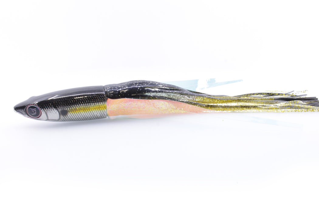 Bonze Lures Silver Rainbow Black Back Weapon X 12" 9.8oz Skirted with Wings