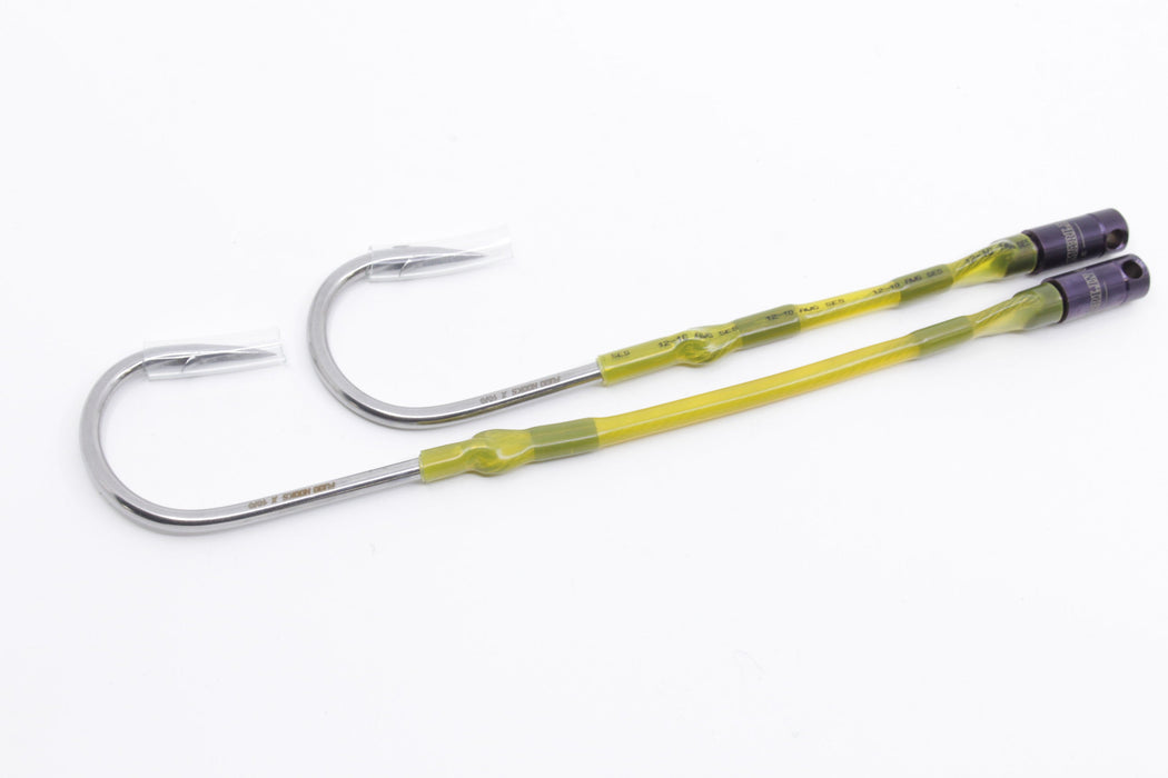 GZ Pre-Built Benchmark Swivel FUDO Kona Cut Stiff Hook Rig EZ-K