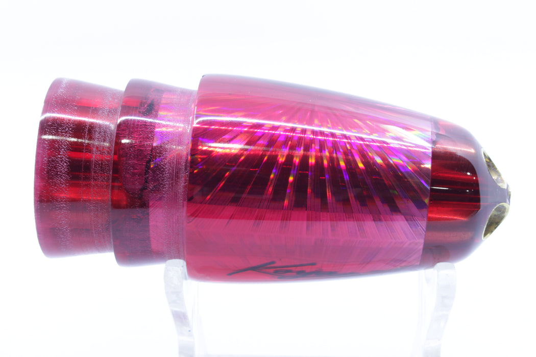 Koya Lures Red Rainbow Starburst 1/4" Jet Clean Sweep Bullet 10" 5.5oz