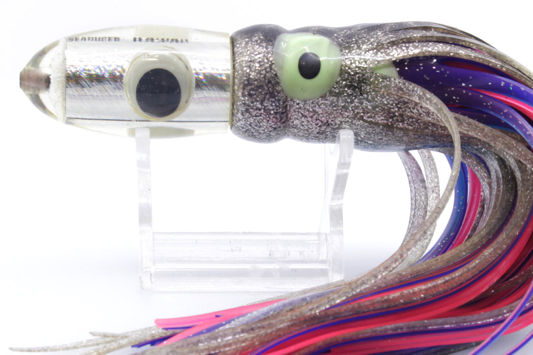 Seaducer Lures Silver Rainbow Doll Eyes Bullet 7" 4.8oz Triple Skirted New Pre-Owned