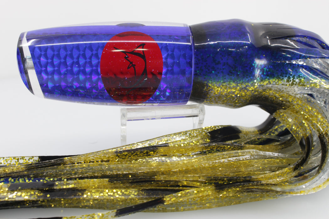 Bonze Lures Blue Rainbow Scale Red Eyes Notorious 14" 12oz Yellowfin