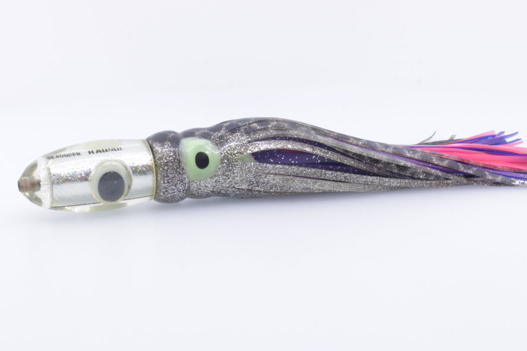 Seaducer Lures Silver Rainbow Doll Eyes Bullet 7" 4.8oz Triple Skirted New Pre-Owned