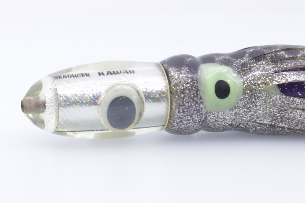 Seaducer Lures Silver Rainbow Doll Eyes Bullet 7" 4.8oz Triple Skirted New Pre-Owned