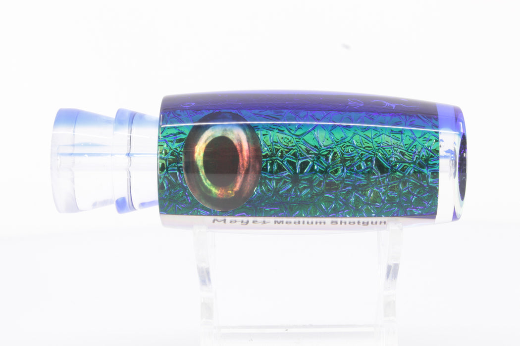 Moyes Lures Blue-Green Oil Slick Blue Back Medium Shotgun 10" 3.3oz