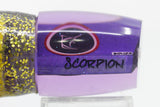 Bonze Lures Purple Rainbow Black Eyes Scorpion 14" 11.3oz Black-Gold-Yellow-White