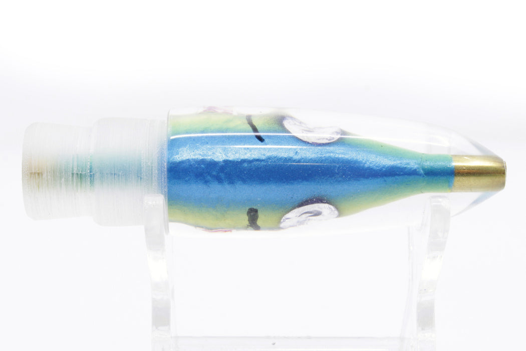 Tsutomu Lures Blue-Yellow Fish Head Poke Bullet 6" 2.2oz