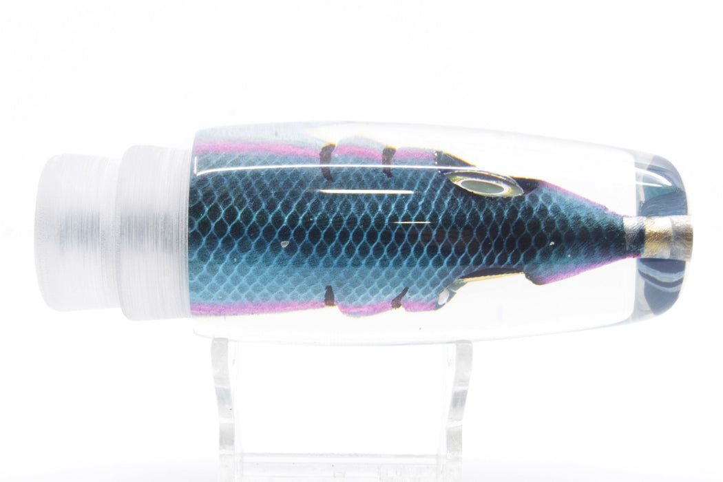 Tsutomu Lures Black-Blue-Pink Fish Head Ante Plunger 12" 6oz