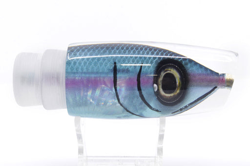 blue fish lures for sale Tsutomu Lures Black-Blue-Pink Fish Head Ante Plunger 12" 6oz — GZ Lures Big Game Supply