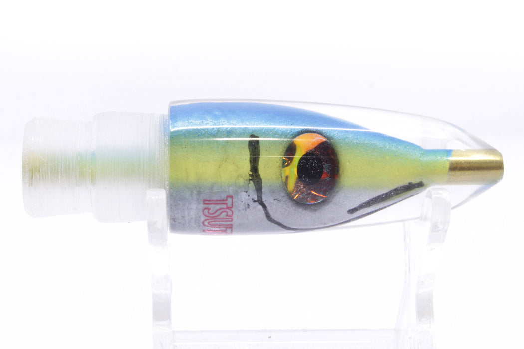 Tsutomu Lures Blue-Yellow Fish Head Poke Bullet 6" 2.2oz