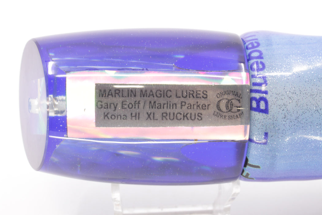 Marlin Magic Blue-Purple Abalone Blue Back Red Eyes XL Ruckus 16" 14oz FT Vinyl Blueberry