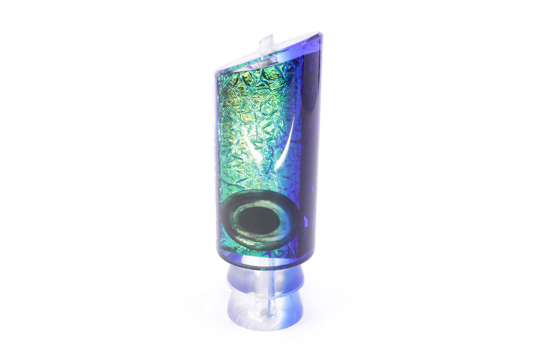 Moyes Lures Blue-Green Oil Slick Blue Back Medium Pipe Bomb 12" 4.6oz