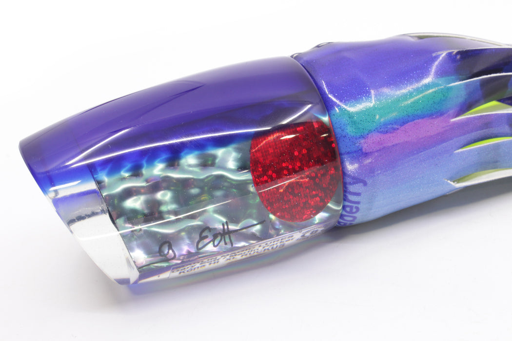 Marlin Magic Blue-Purple Abalone Blue Back Red Eyes XL Ruckus 16" 14oz FT Vinyl Blueberry