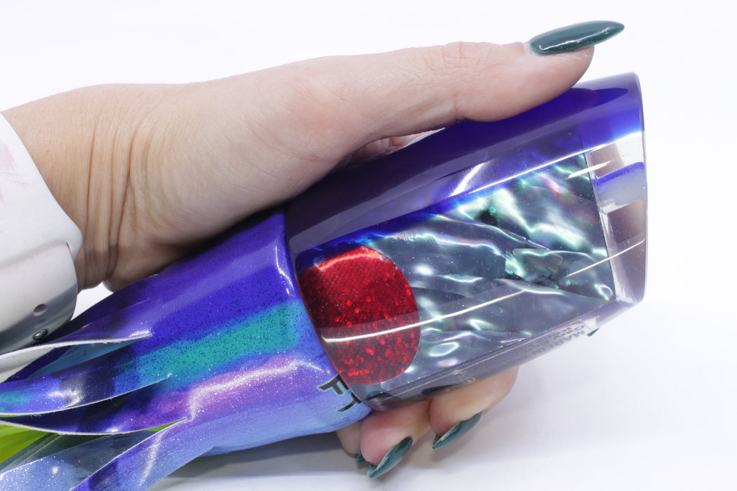 Marlin Magic Blue-Purple Abalone Blue Back Red Eyes XL Ruckus 16" 14oz FT Vinyl Blueberry
