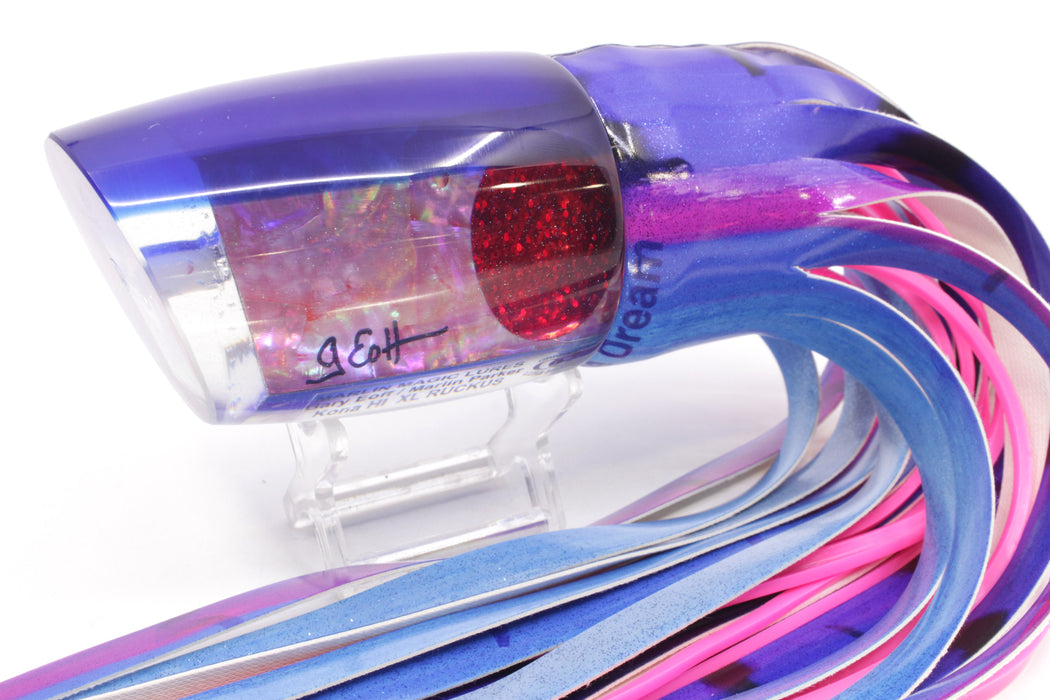 Marlin Magic Pink Awabi Blue Back Red Eyes XL Ruckus 16" 14oz FT Vinyl Blue Dream