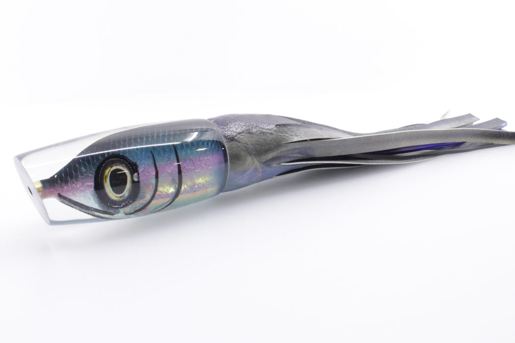 Tsutomu Lures Black-Blue-Pink Fish Head Ante Plunger 12" 7.5oz ALV Dark Blue Skipjack