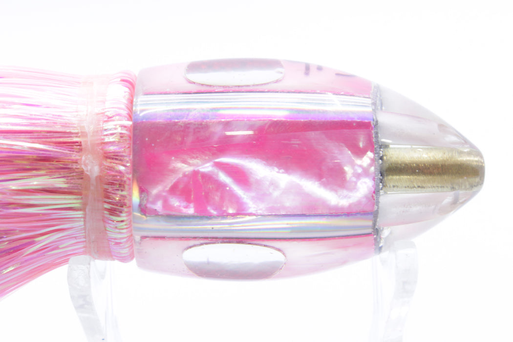 Marlin Magic Bright Pink MOP Jumbo Jetted Teardrop AP Bullet 9" 5.2oz Flashabou Pink-White