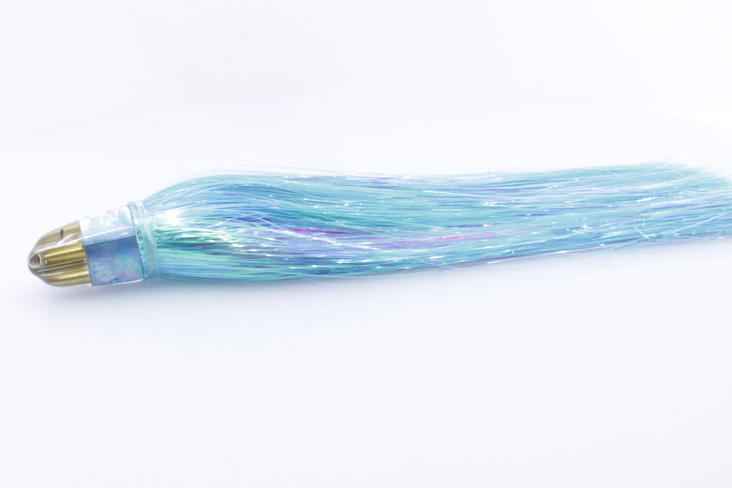 Koya Lures Blue MOP 4-Hole Mini AK Bullet 7" 4.5oz Strobez Ice Blue/Pink