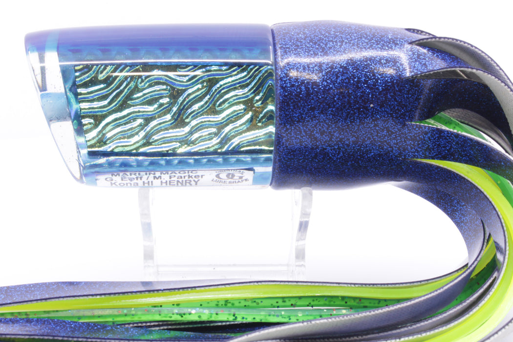 Marlin Magic Lures Blue-Green Lava Blue Back Henry 12" 10oz Vinyl Blue