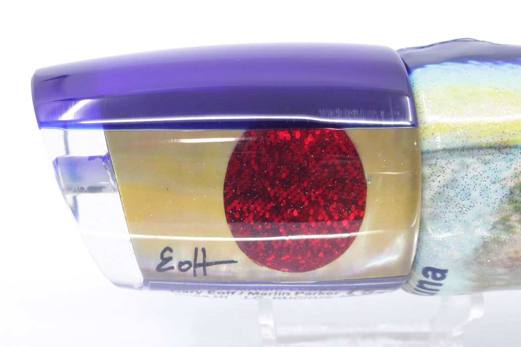 Marlin Magic Golden MOP Blue Back Red Eyes Large Ruckus 14" 11.3oz Fire Tailz Vinyl