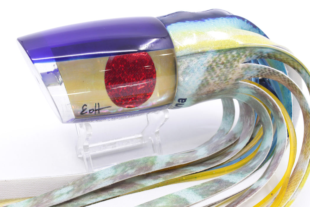 Marlin Magic Golden MOP Blue Back Red Eyes Large Ruckus 14" 11.3oz Fire Tailz Vinyl