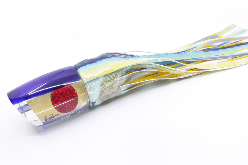 Marlin Magic Golden MOP Blue Back Red Eyes Large Ruckus 14" 11.3oz Fire Tailz Vinyl