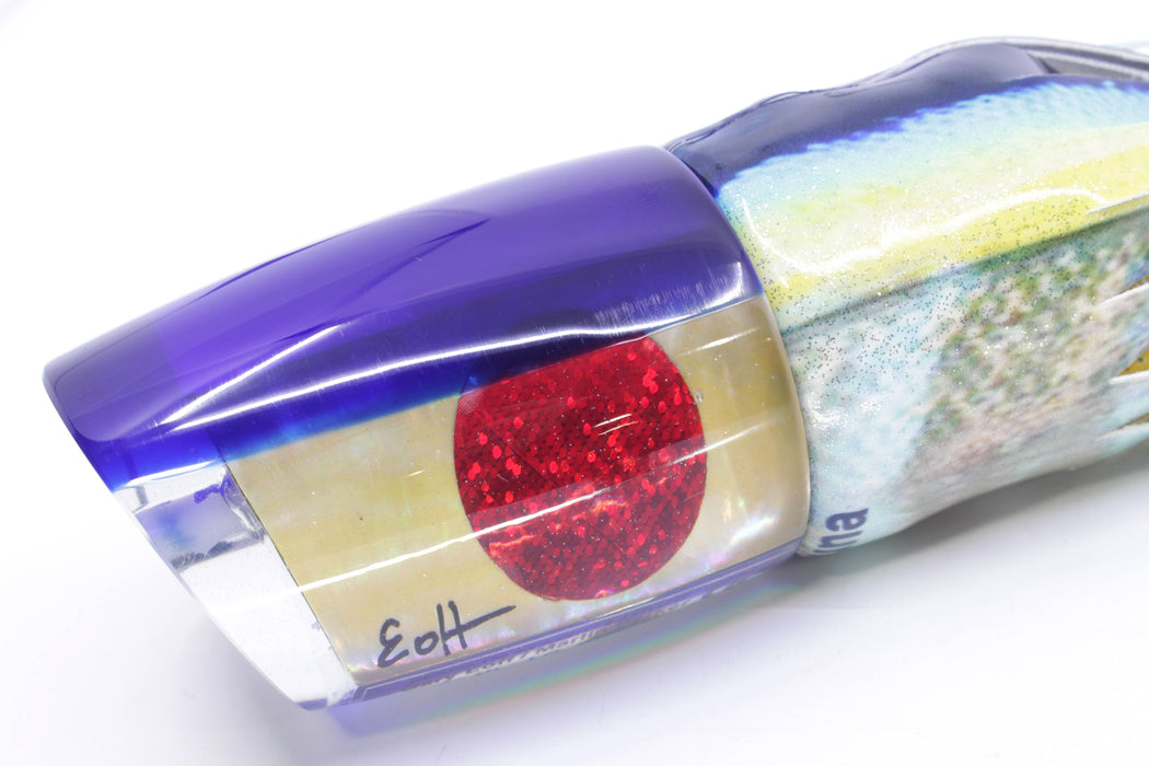 Marlin Magic Golden MOP Blue Back Red Eyes Large Ruckus 14" 11.3oz Fire Tailz Vinyl