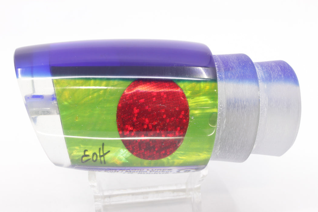 Marlin Magic Lime Green MOP Blue Back Red Eyes Large Ruckus 14" 8.6oz