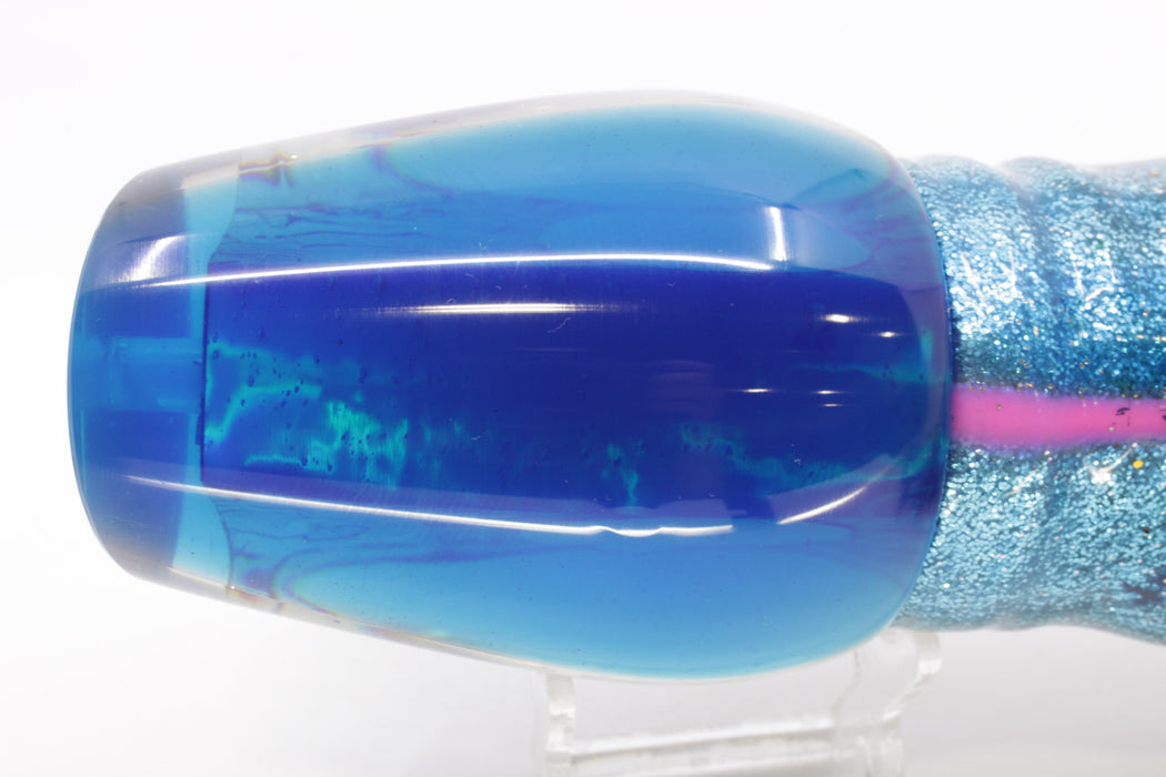 Marlin Magic Paua Shell Blue Back Papa Joe 16" 19oz Skirted Pink Line-Blue-Silver