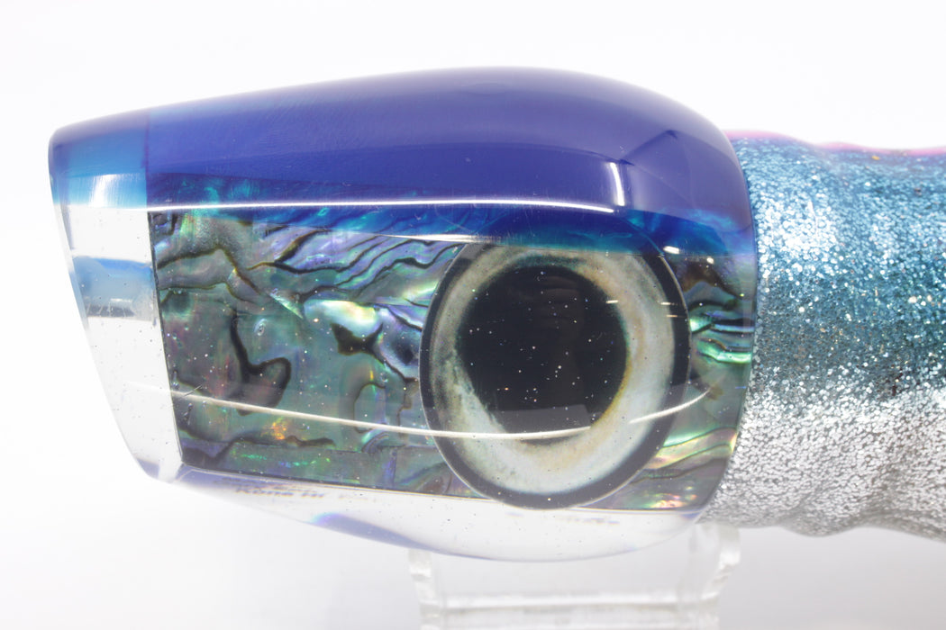 Marlin Magic Paua Shell Blue Back Papa Joe 16" 19oz Skirted Pink Line-Blue-Silver