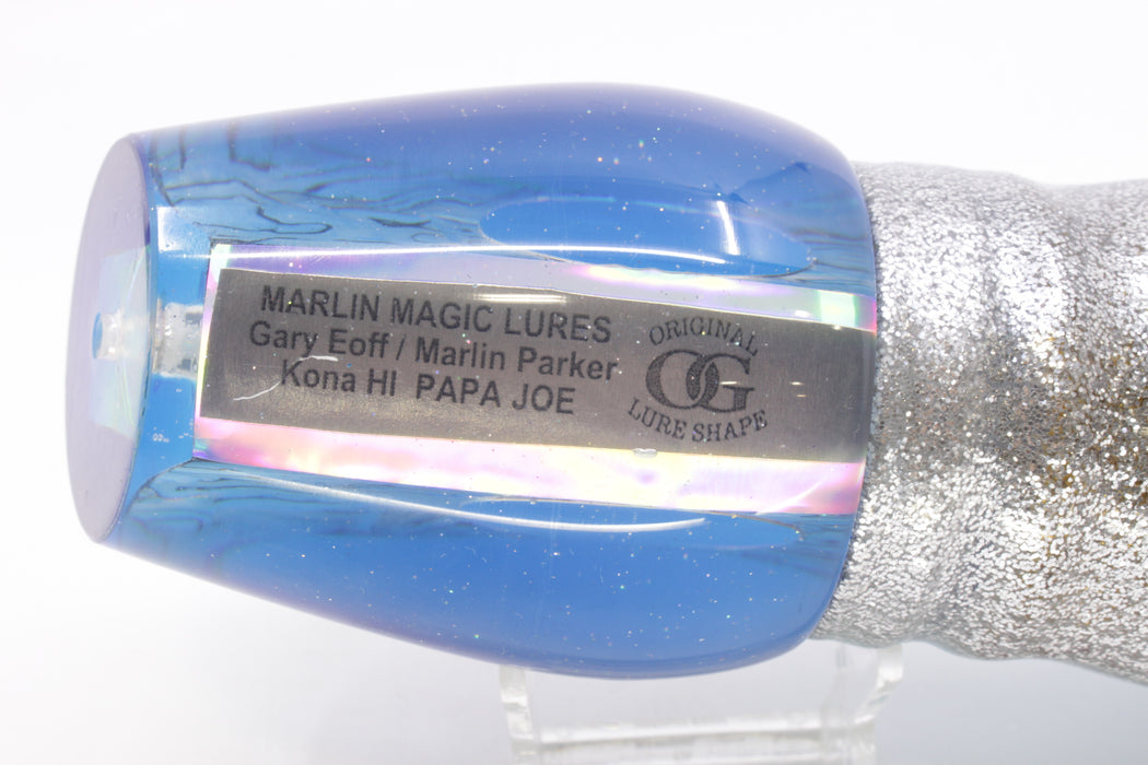 Marlin Magic Paua Shell Blue Back Papa Joe 16" 19oz Skirted Pink Line-Blue-Silver