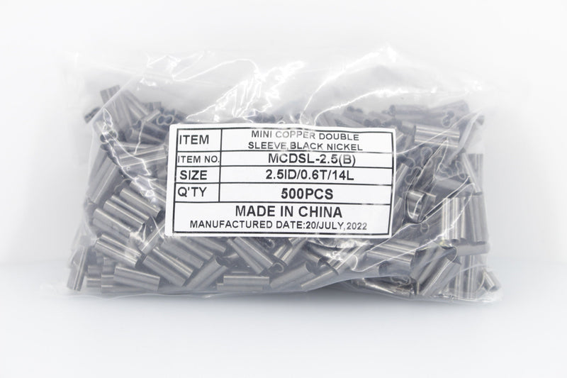 Diamond Mini Copper Double Sleeves - Cable Crimps EZ-K